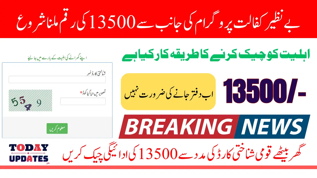 8171 Check Online CNIC 2025 For Benazir Kafalat 13500 Payment Know Complete Details