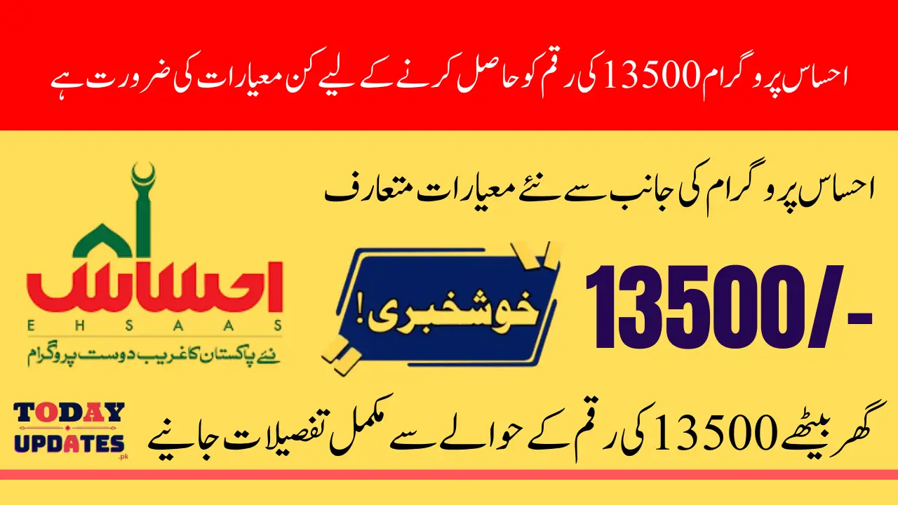 Ehsaas Program Eligibility Criteria List For 13500 Recent Release Payment Know Complete Details 2025