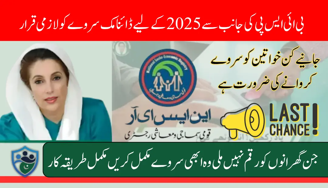BISP Demand New Survey For Beneficiaries June 2025 How to Complete Dynamic Survey Complete Process (1)